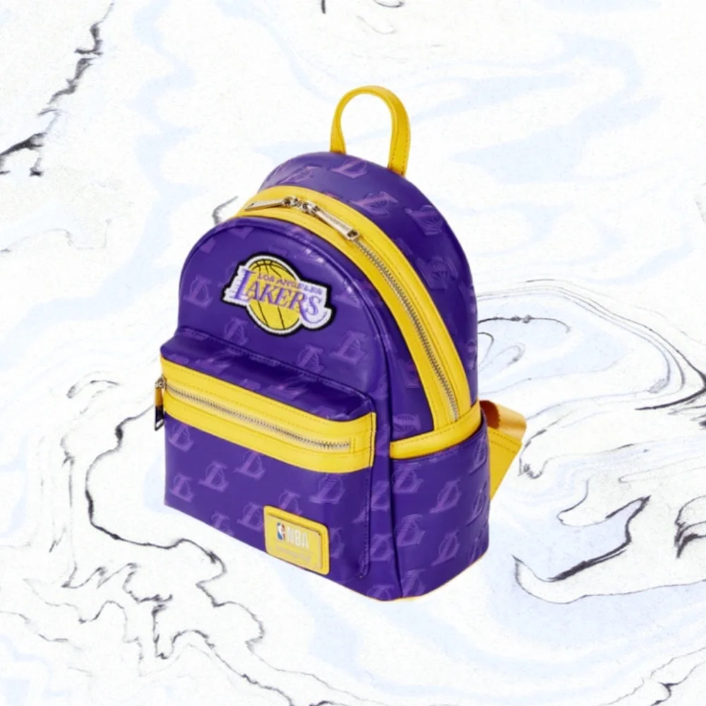 Loungefly NBA Los Angeles Lakers Logo AOP Mini Backpack